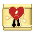 Charm Bad Bunny Heart Gold - Blisca®