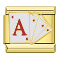 Charm Cartas Gold - Blisca®