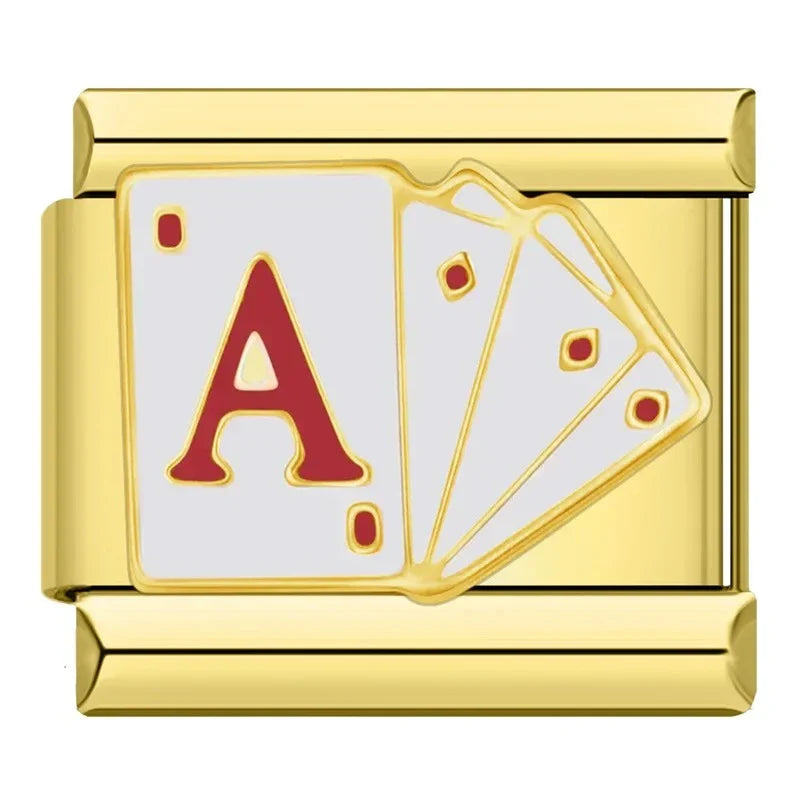 Charm Cartas Gold - Blisca®