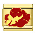 Charm Chapéu Vermelho Gold - Blisca®