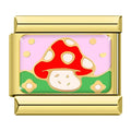 Charm Cogumelo Fofo Gold - Blisca®