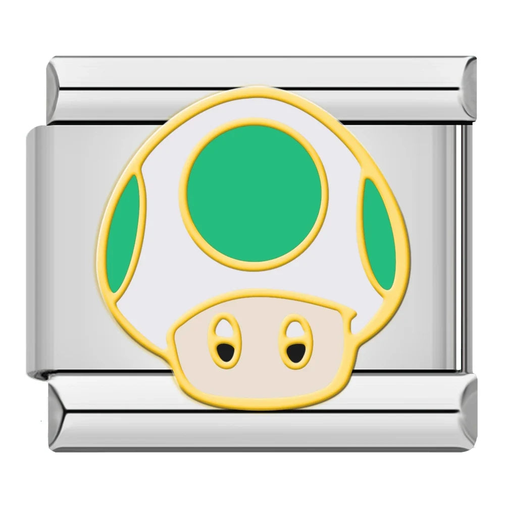 Charm Cogumelo Verde Mario - Blisca®