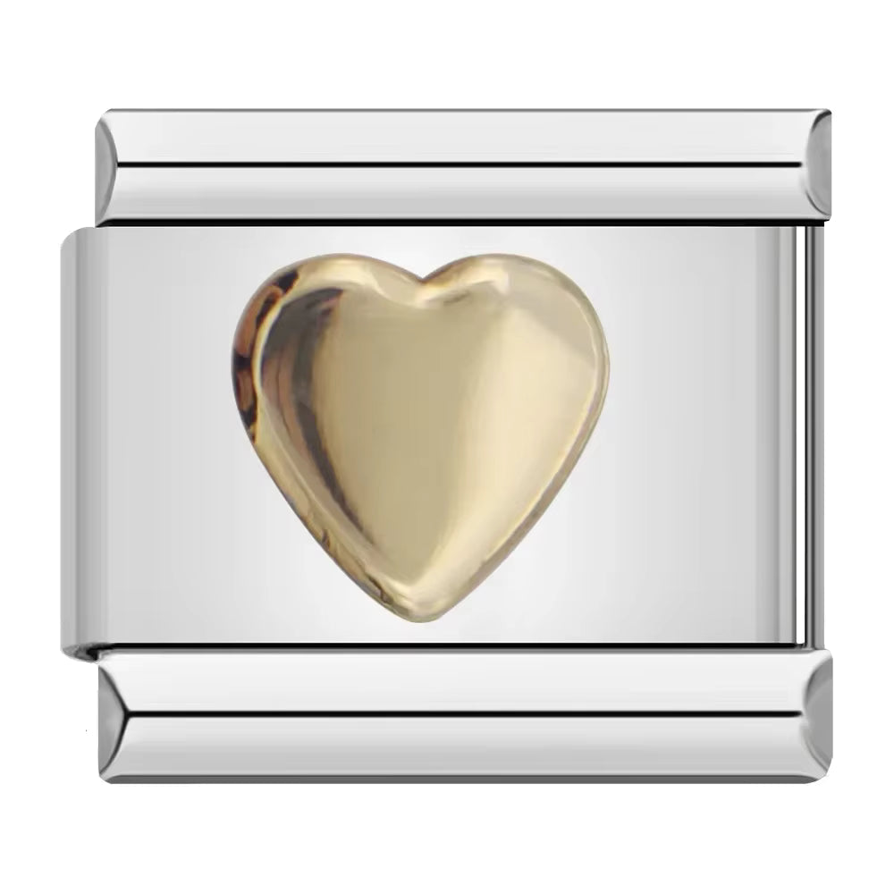 Charm Coração Dourado - Blisca®