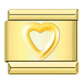 Charm Coração Vazado Gold - Blisca®