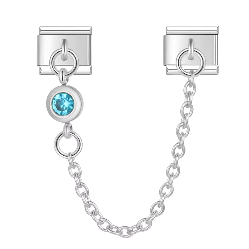 Charm Corrente Ponto de Luz Azul - Blisca®