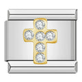 Charm Cruz Cravejada Gold - Blisca®
