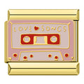 Charm Fita Cacete Rosa Gold - Blisca®