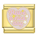 Charm Have a Nice Day Gold - Blisca®