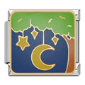 Charm Lua e Estrelas na Árvore - Blisca®