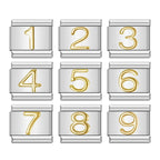 Charm Números Gold - Blisca®