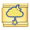 Charm Nuvem, Lua e Estrela Gold  - Blisca®