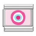 Charm Olho Grego Rosa - Blisca®