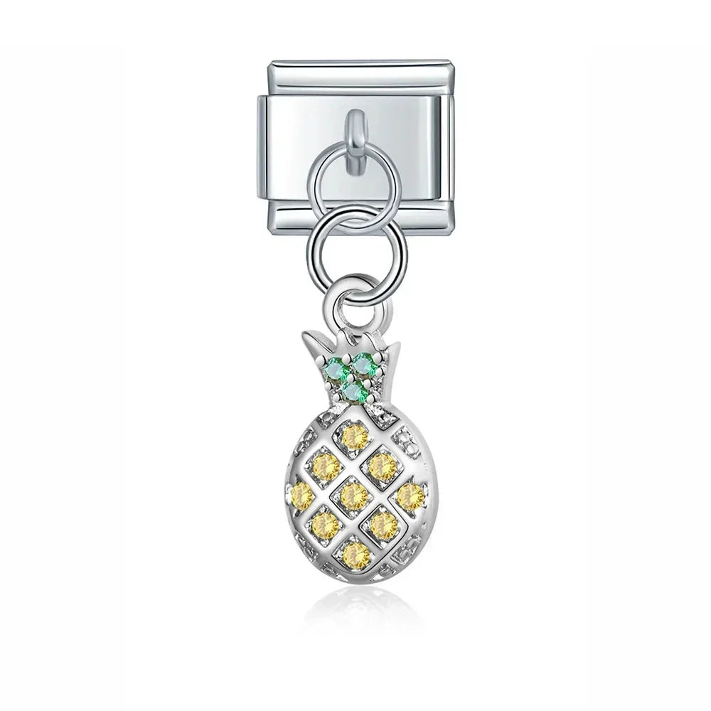 Charm Pendant Abacaxi Cravejado - Blisca®