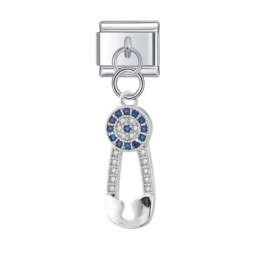 Charm Pendant Alfinete Cravejado - Blisca®