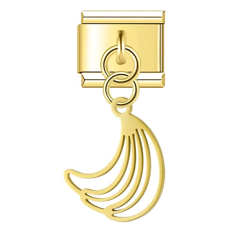 Charm Pendant Bananas Gold - Blisca®