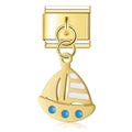Charm Pendant Barquinho Gold - Blisca®