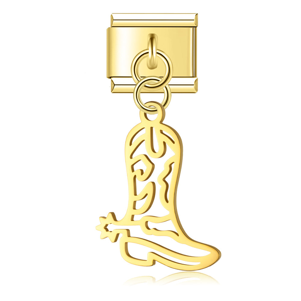 Charm Pendant Bota Country Gold - Blisca®