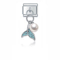 Charm Pendant Cauda de Sereia Azul - Blisca®
