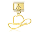 Charm Pendant Chapéu Country Gold - Blisca®