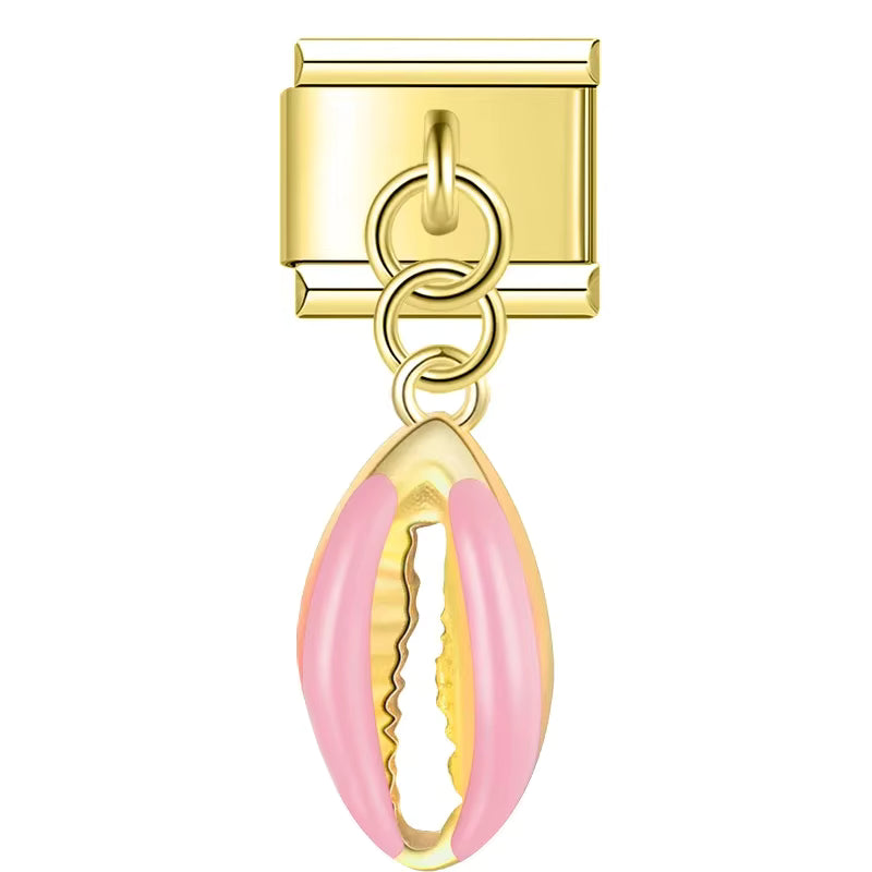 Charm Pendant Concha Rosa Gold - Blisca®