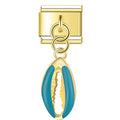 Charm Pendant Concha Turquesa Gold - Blisca®