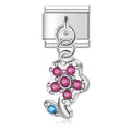 Charm Pendant Flor Cravejada - Blisca®