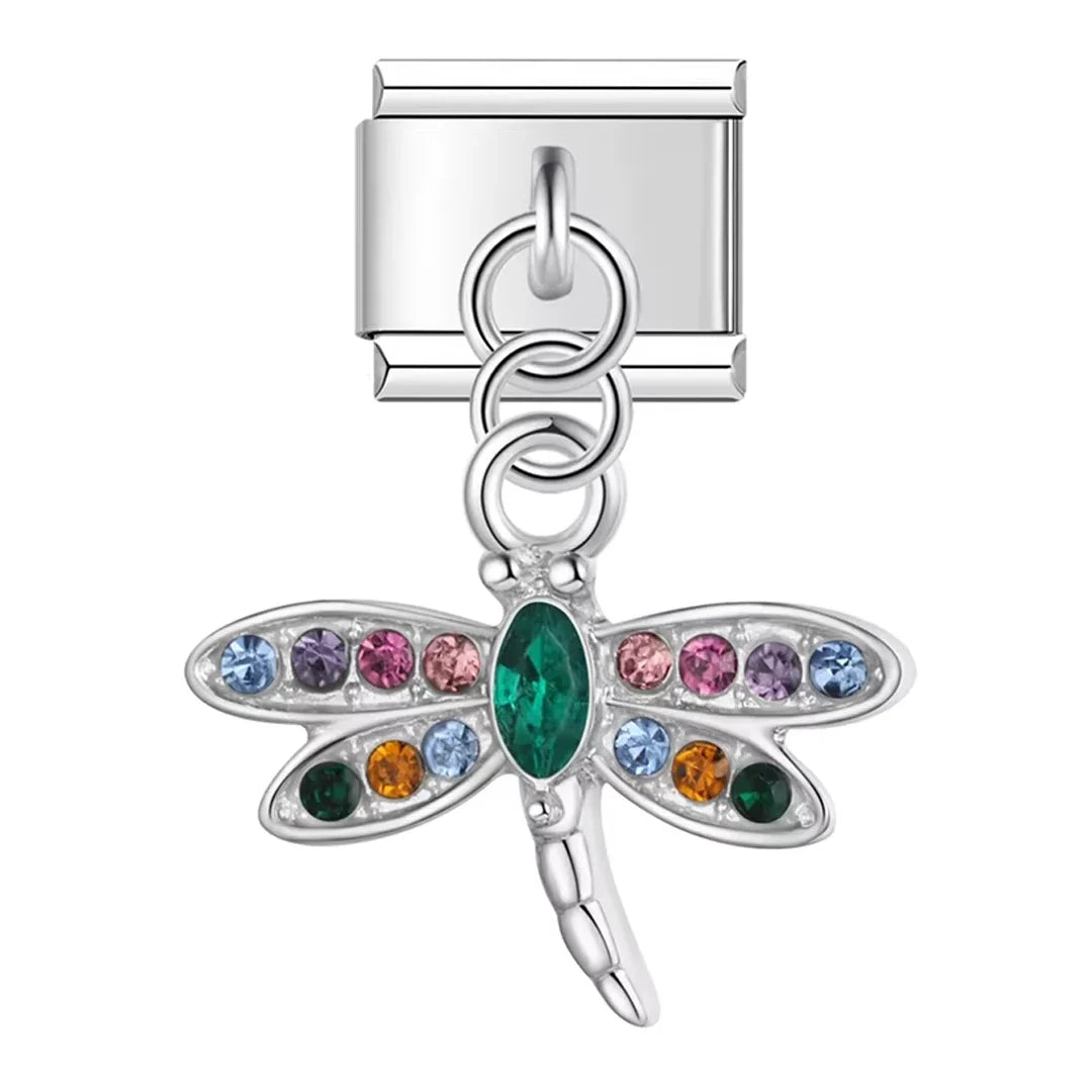 Charm Pendant Libélula Cravejada - Blisca®