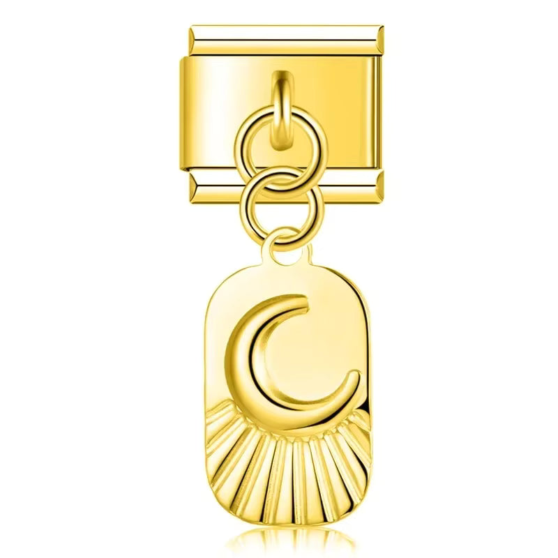 Charm Pendant Lua Radiante Gold - Blisca®