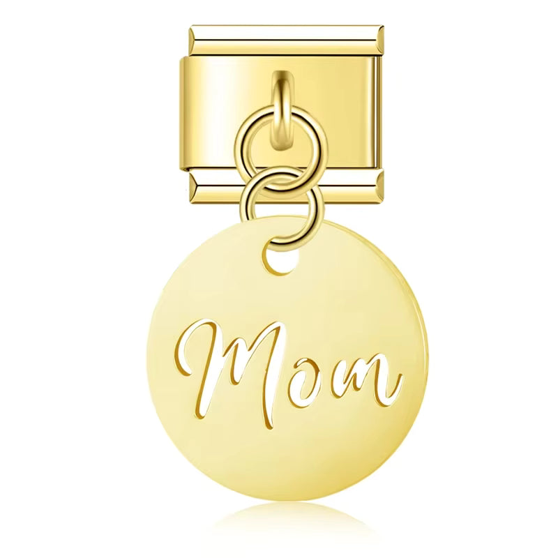 Charm Pendant Mom Gold - Blisca®