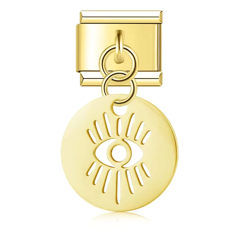 Charm Pendant Olhar Penetrante Gold - Blisca®