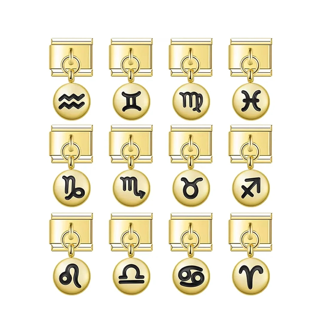 Charm Pendant Signos Circle Gold - Blisca®