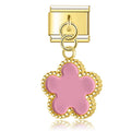 Charm Pendant Trevo Rosa Gold - Blisca®