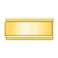 Charm Plaquinha Liso Gold - Blisca®
