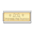 Charm Plaquinha Impress Me Human Gold - Blisca®