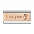 Charm Plaquinha Rose Marry Me - Blisca®