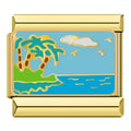 Charm Praia e Céu Azul Gold - Blisca®
