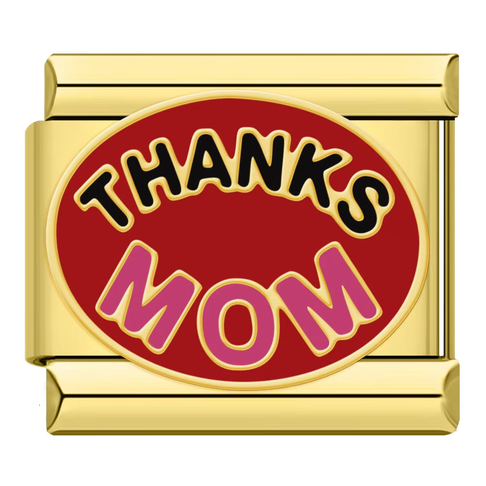 Charm Thanks Mom Gold - Blisca®