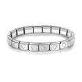 Pulseira Italiana de Charm Coração Vazado