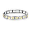 Pulseira Italiana de Charm Coração Vazado Gold