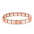 Pulseira Italiana de Charm Estrelada Rose