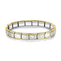Pulseira Italiana de Charm Heart Silver Line