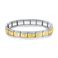 Pulseira Italiana de Charm Linda Flor Line Gold