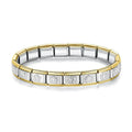 Pulseira Italiana de Charm Linda Flor Line Silver
