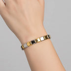 Pulseira Italiana de Charm Mescla Silver Gold