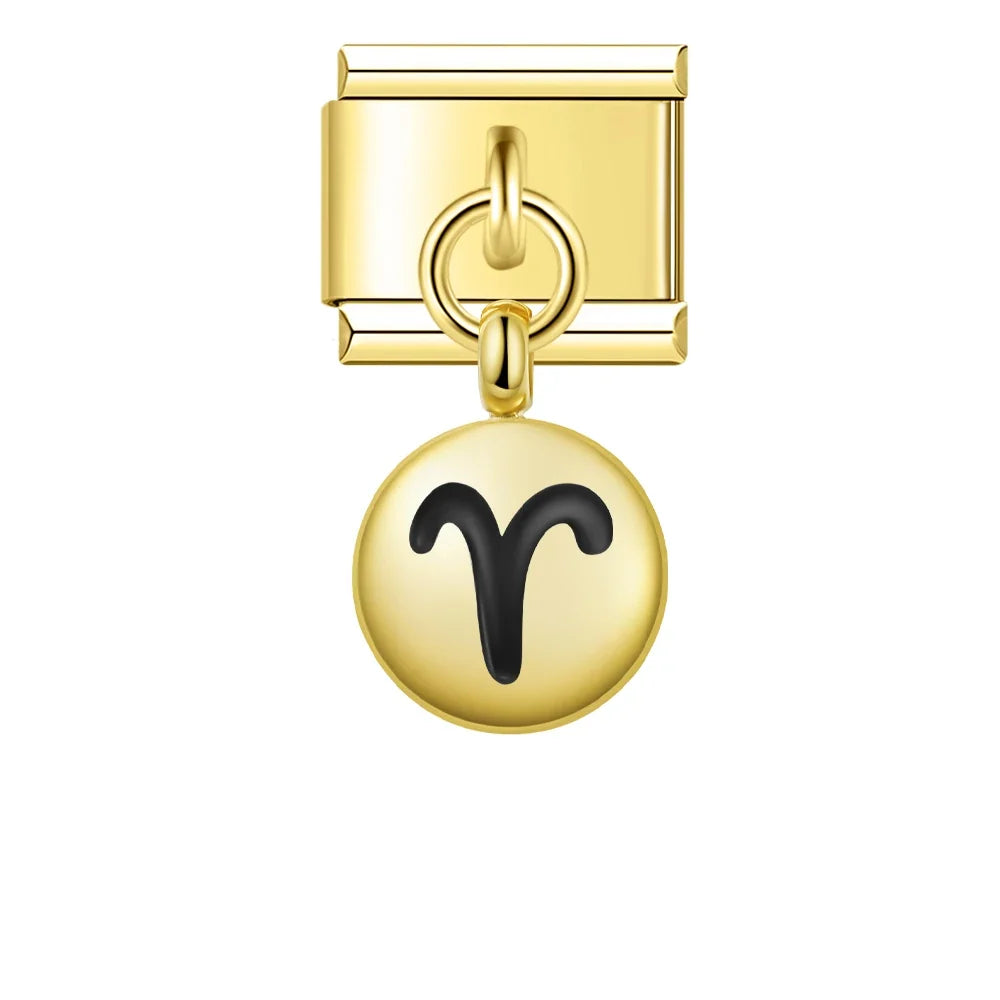 Charm Pendant Signos Circle Gold - Blisca®
