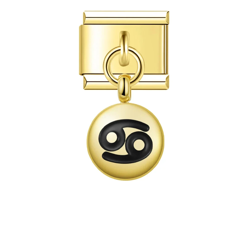 Charm Pendant Signos Circle Gold - Blisca®
