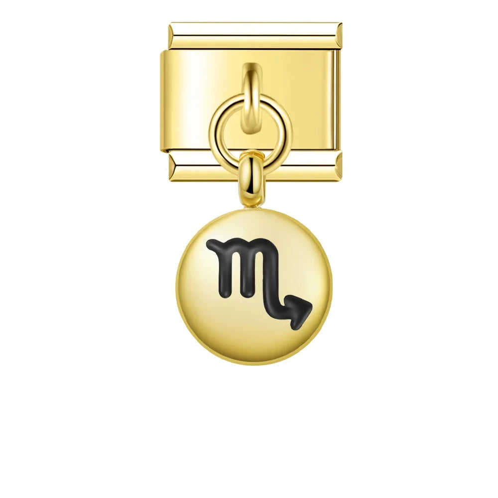 Charm Pendant Signos Circle Gold - Blisca®