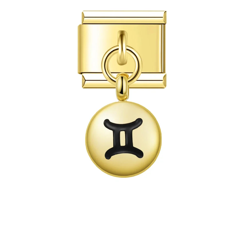 Charm Pendant Signos Circle Gold - Blisca®