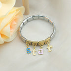 Charm Pendant Iniciais Colors Gold - Blisca®