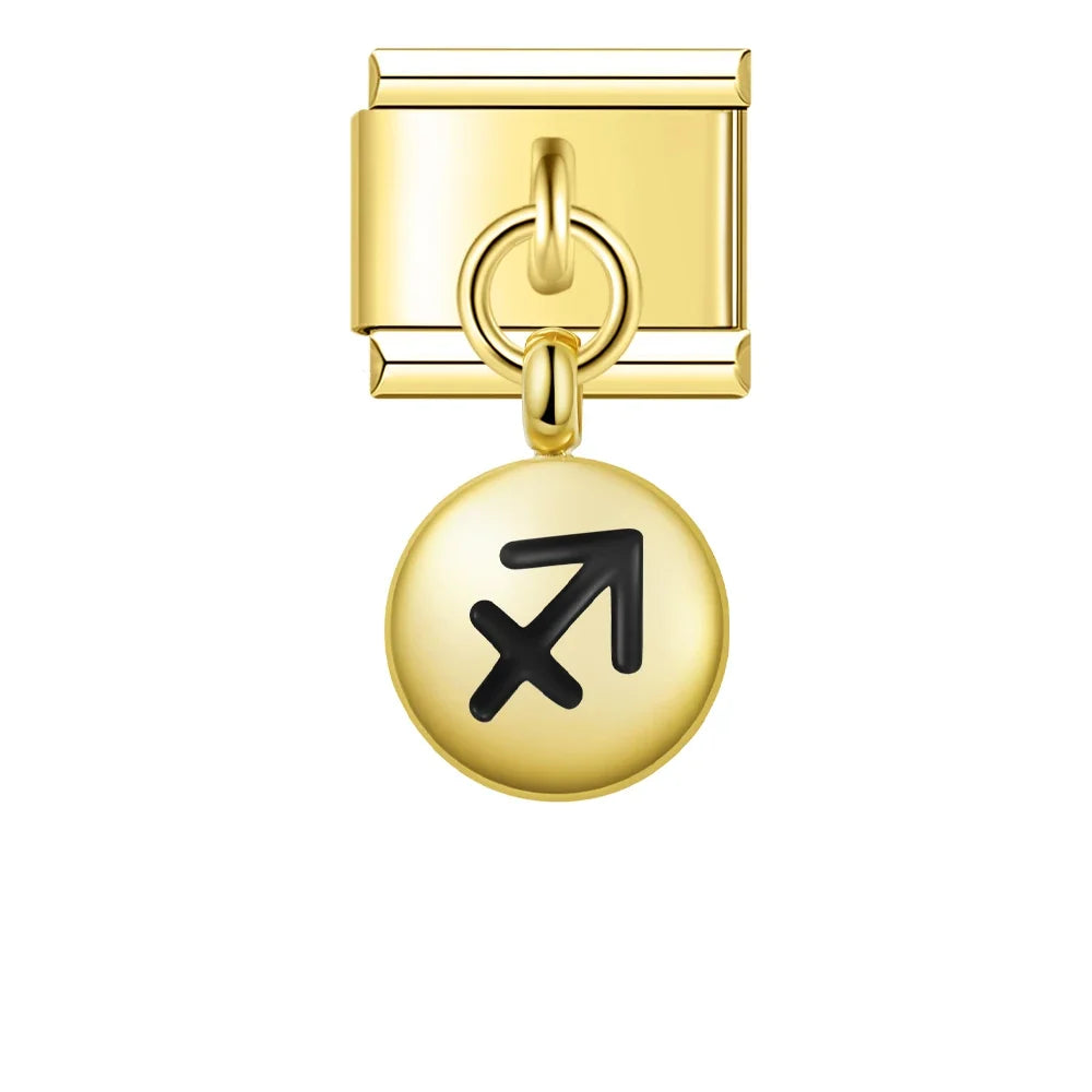 Charm Pendant Signos Circle Gold - Blisca®